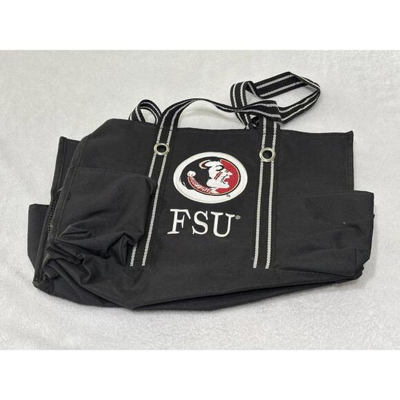 Thirty-One Handbags - Thirty One FLORIDA STATE Organizing Utility Tote Bag SPIRIT COLLECTION Black